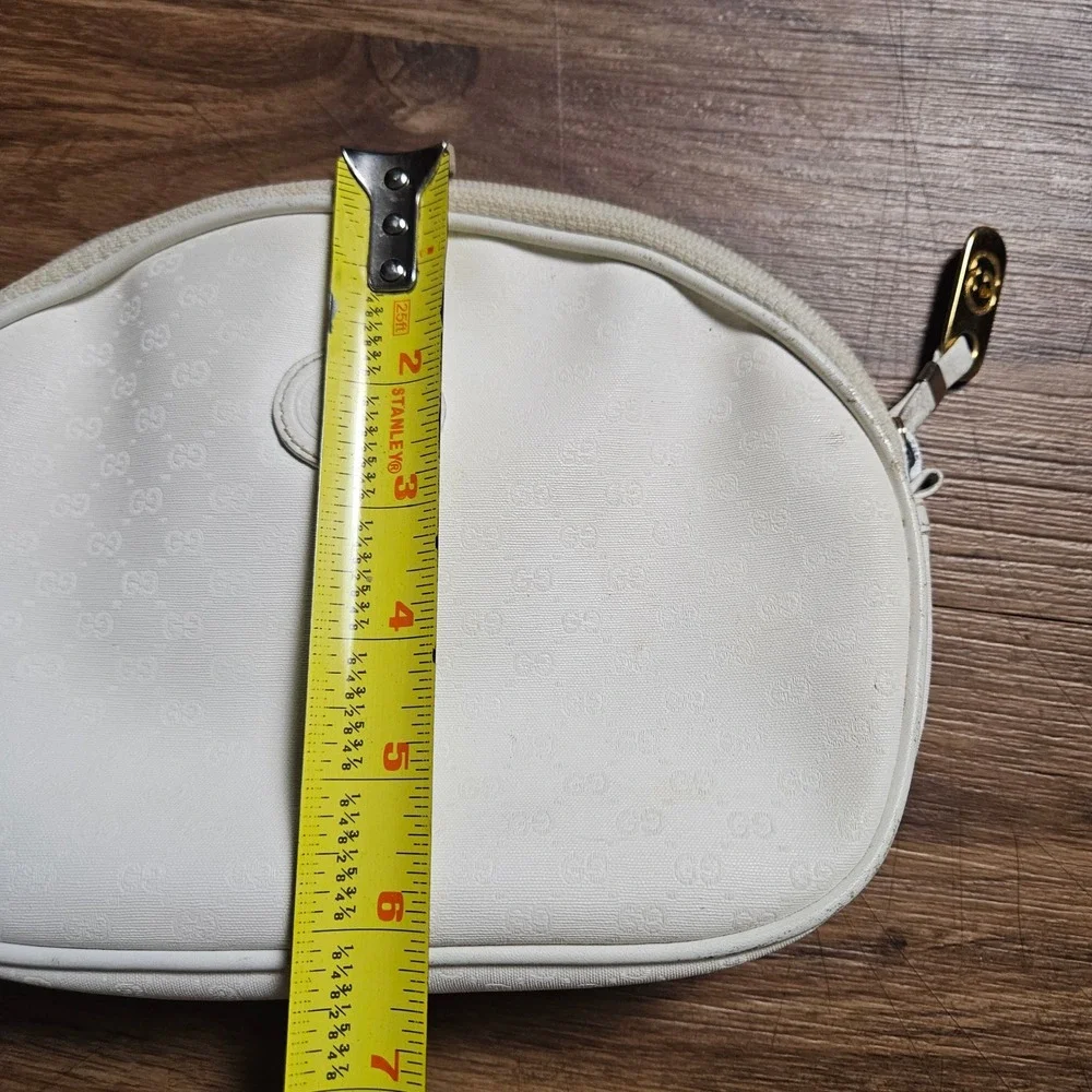 Vintage Gucci Micro GG Monogram Canvas Cosmetic Pouch Purse Bag Italy‎ Luxury